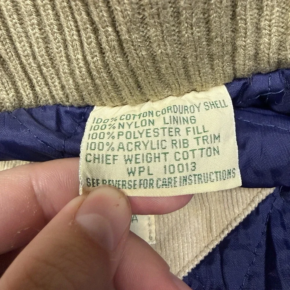 St John's Bay Men's 100% Cotton Corduroy Vest Size XL Outerwear Vintage Brown
